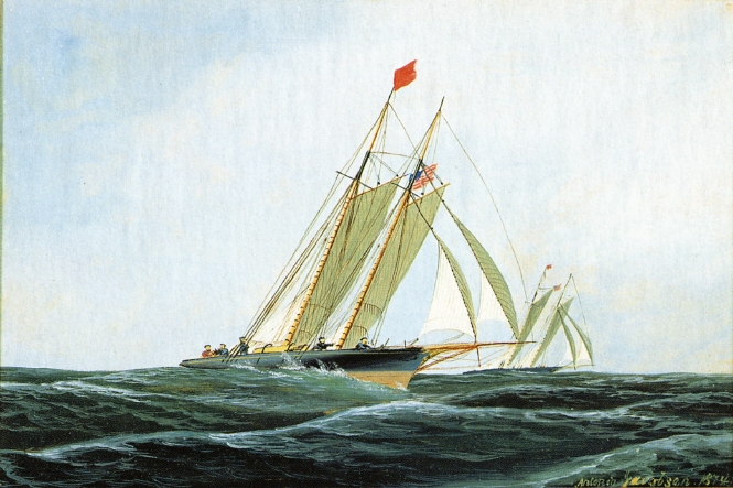 The Yacht Race, 1874 - Antonio Jacobsen