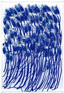Blue Paint Tubes - Arman
