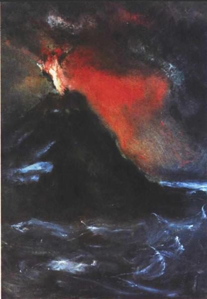 The volcano - Arnold Böcklin