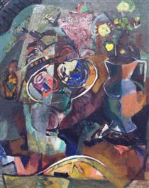 Table with Flowers - Arthur Beecher Carles