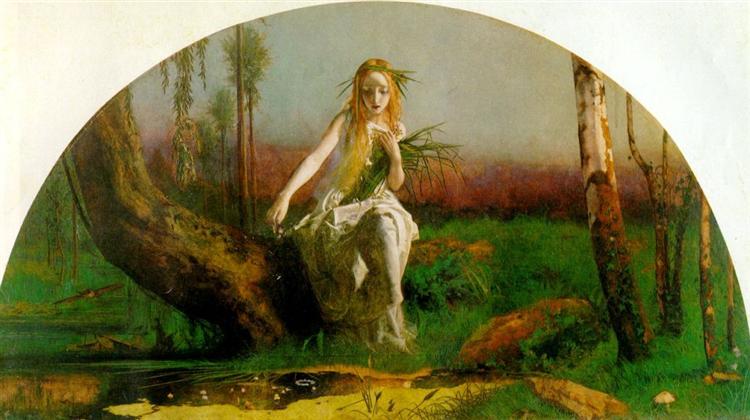 Ophelia, 1852 - Артур Г'юз
