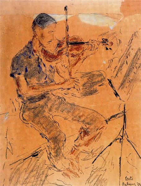 Leonel Alberú playing the violin - Arturo Souto