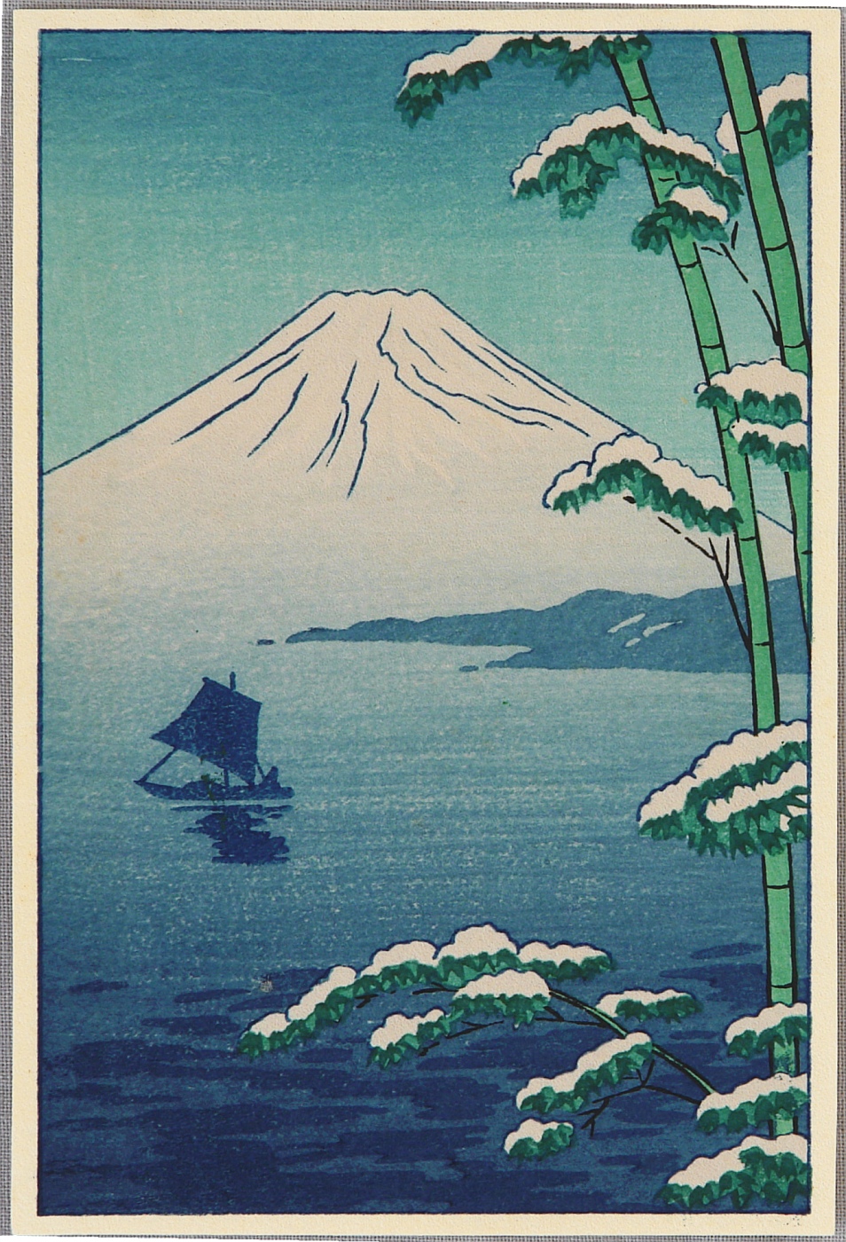 Pagoda and Mt. Fuji, 1940 - Asano Takeji - WikiArt.org