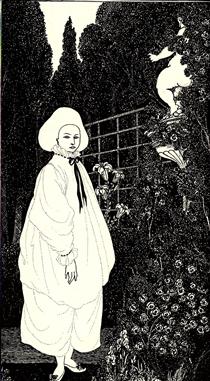 Frontispiece to "The Pierrot of the Minute" - 奥伯利·比亚兹莱