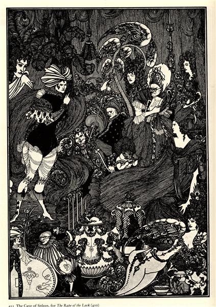 The Cave of Spleen, 1896 - Aubrey Beardsley