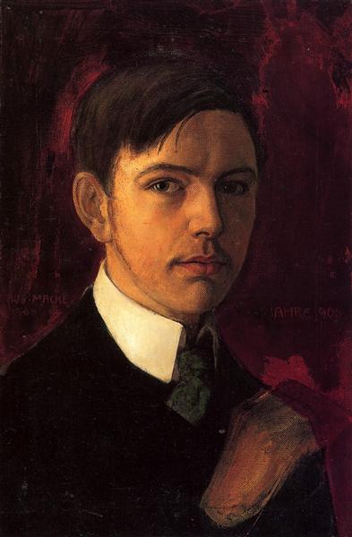 Self-portrait, 1906 - Август Маке