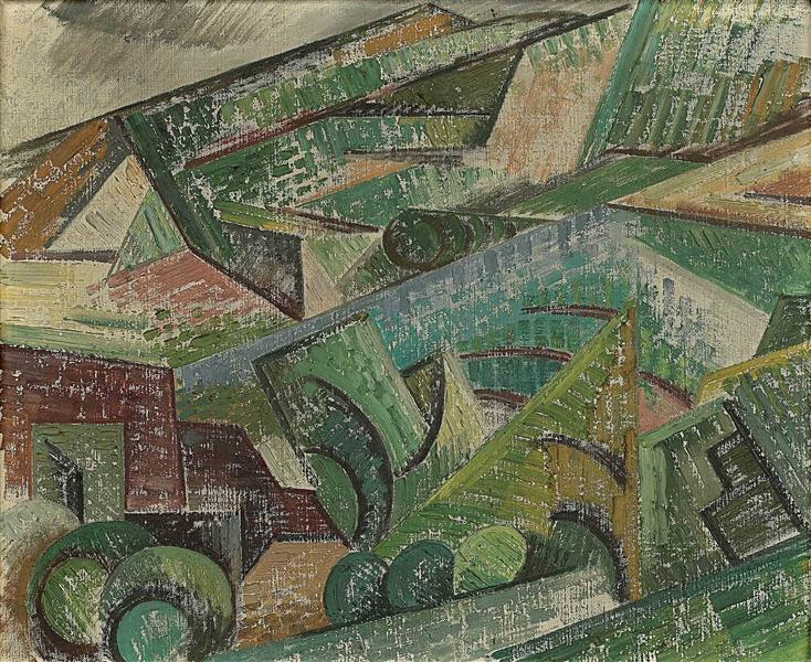 Paysage cubiste, 1913 - Огюст Ербен