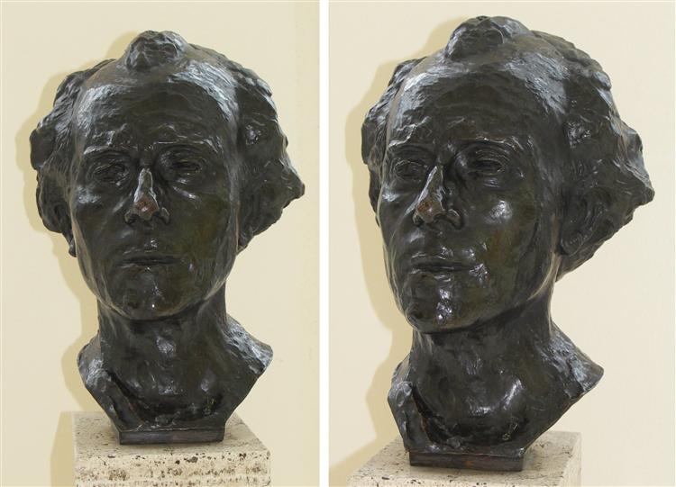 Bust of Gustav Mahler, c.1909 - 羅丹