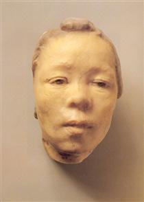 Mask of Hanako, the Japanese Actress - Огюст Роден