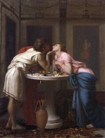 A classical courtship - Auguste Toulmouche