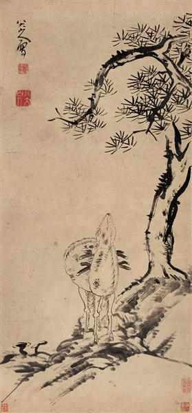Pine and Deer - Zhu Da