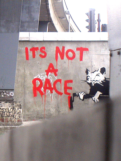 It's Not A Race, 2008 - Banksy
