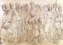 Study drawing for Out of Many, One People 1962 - Barrington Watson