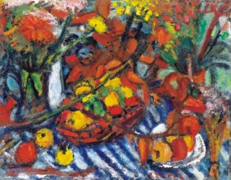 Large Still-life with Fruits, 1929 - Бела Чобель