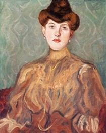 Portrait of the Artist's Wife - Béla Kádár
