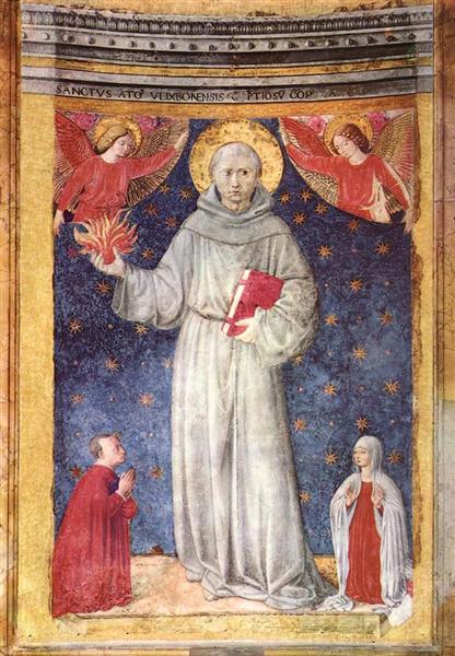St. Anthony of Padua, c.1450 - Беноццо Гоццоли