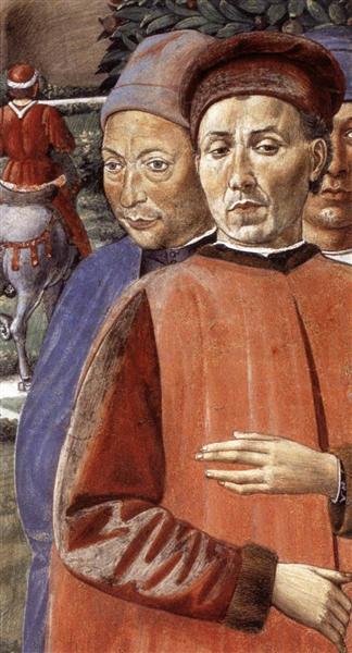 St. Augustine Departing for Milan (detail), 1464 - 1465 - Беноццо Гоццоли