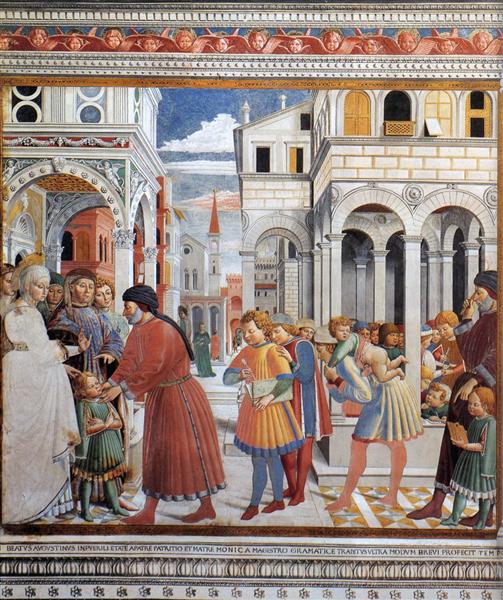 The School of Tagaste, 1464 - 1465 - Benozzo Gozzoli