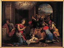 Adoration of the Sheperds - Benvenuto Tisi da Garofalo
