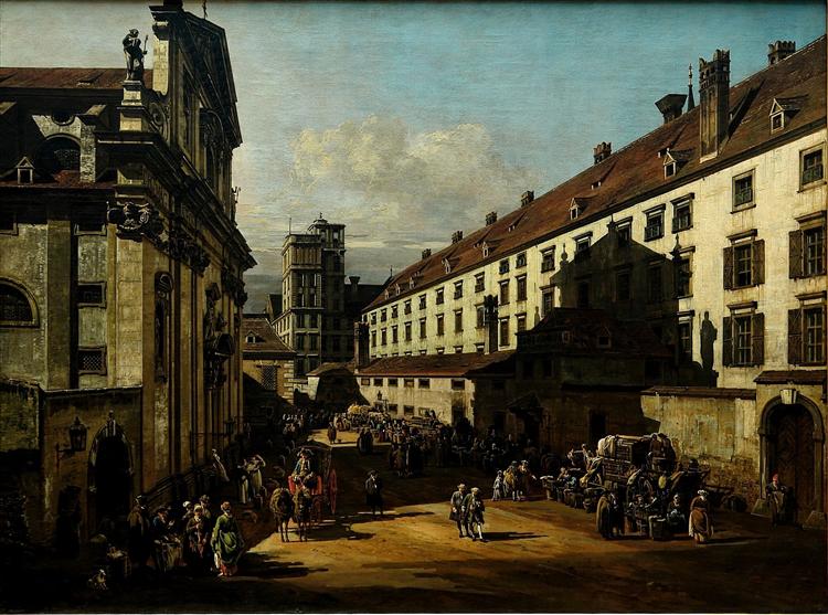 A Igreja Dominicana em Viena, 1758 - Bernardo Bellotto