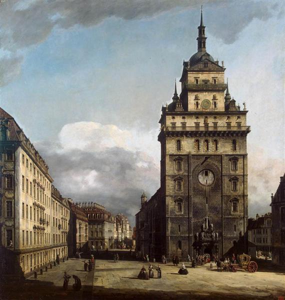 The Kreuzkirche in Dresden, c.1750 - Бернардо Беллотто