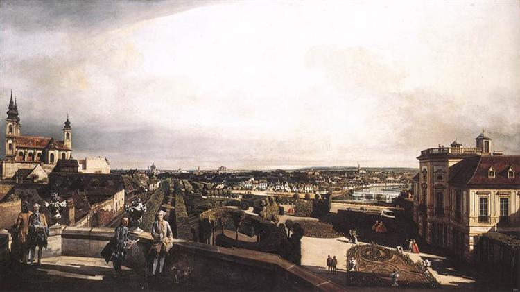 Vienna, Panorama from Palais Kaunitz, c.1759 - Белотто Бернардо
