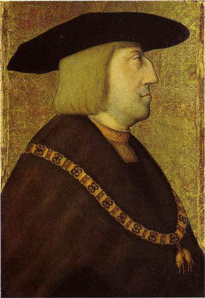 Portrait of the Emperor Maximilian I - Bernhard Strigel