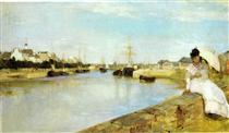 Vue du petit port de Lorient - Berthe Morisot