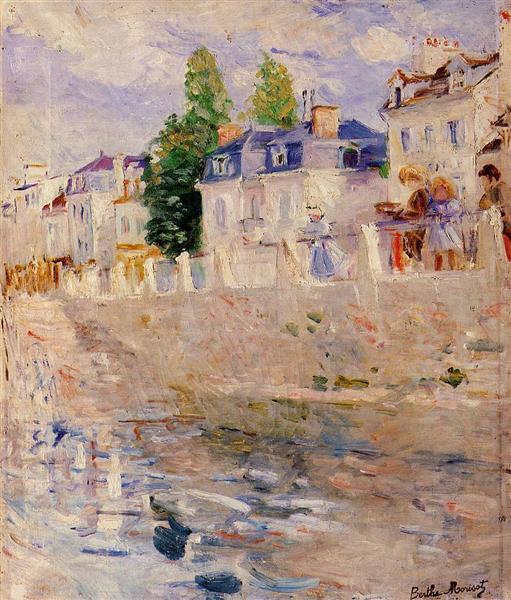 The Quay at Bougival, 1883 - 貝爾特·莫里索