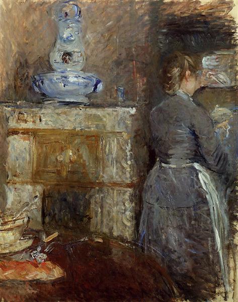 The Rouart's Dining Room, 1880 - Берта Морізо