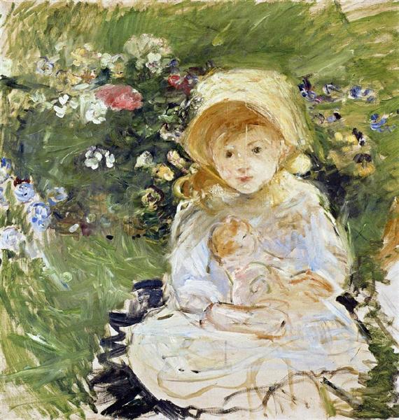 Young Girl with Doll, 1883 - Берта Моризо
