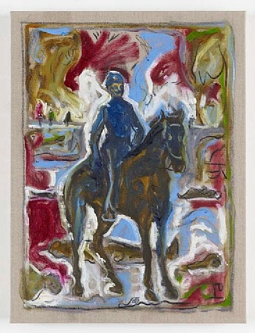 Lt. Sydney A. Cloman, First Infantry, on His Horse on the Wounded Knee Battleground, 2010 - Billy Childish