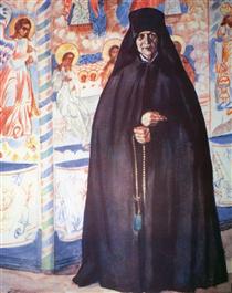 Abbess - Boris Michailowitsch Kustodijew