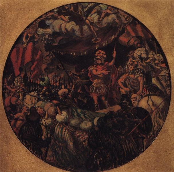 Joining Kazan to Russia. Allegory, 1913 - Borís Kustódiev