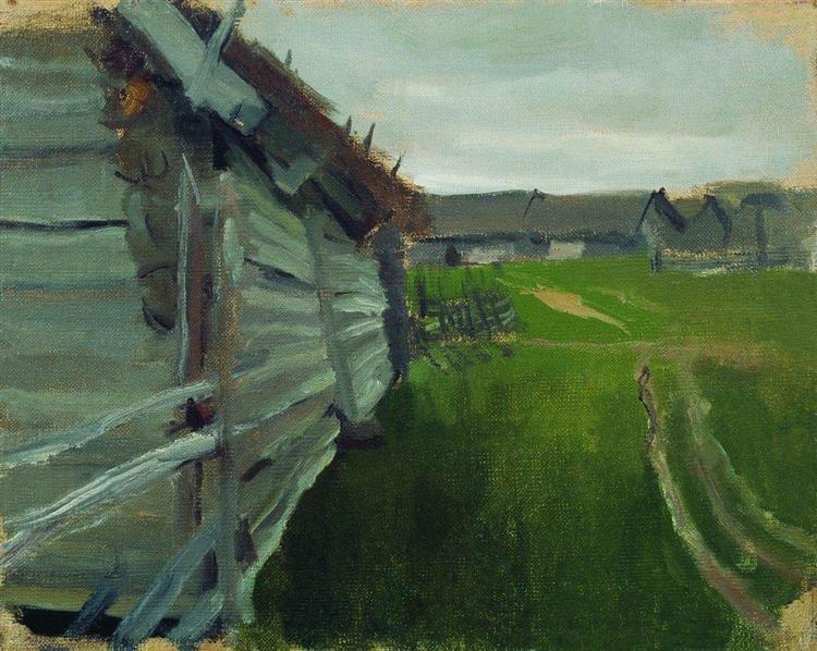 Landscape in the Kostroma region, 1914 - Борис Кустодієв