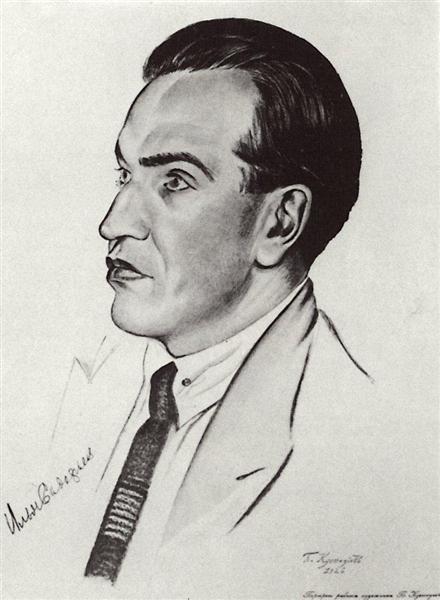 Portrait of I.I. Sadofev, 1926 - Boris Michailowitsch Kustodijew