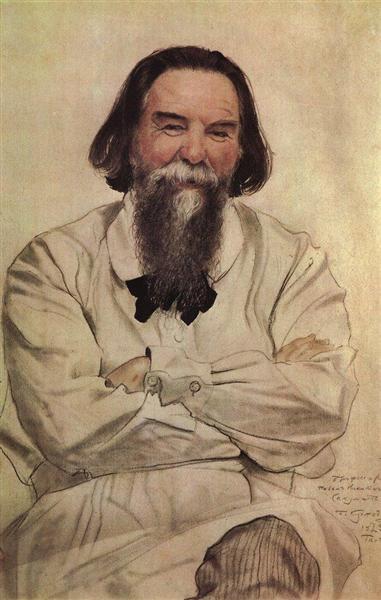 Portrait of P.N. Sakulin, 1923 - Boris Michailowitsch Kustodijew