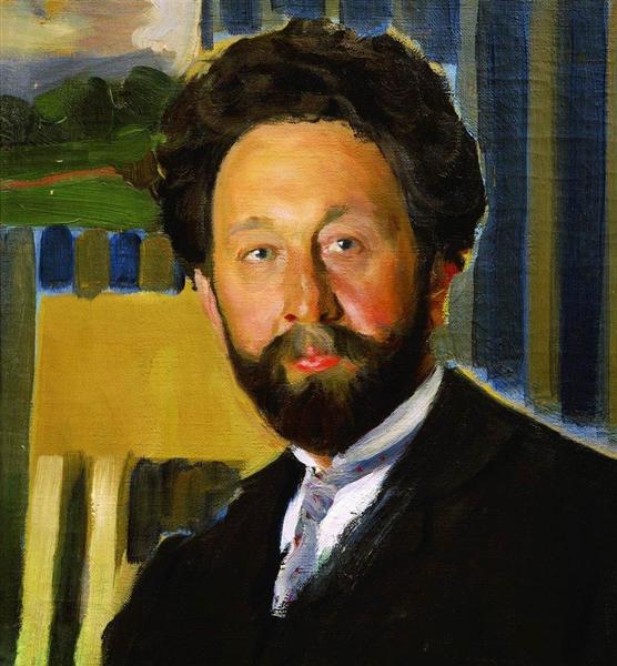Portrait of Vasily Kastalsky - Borís Kustódiev