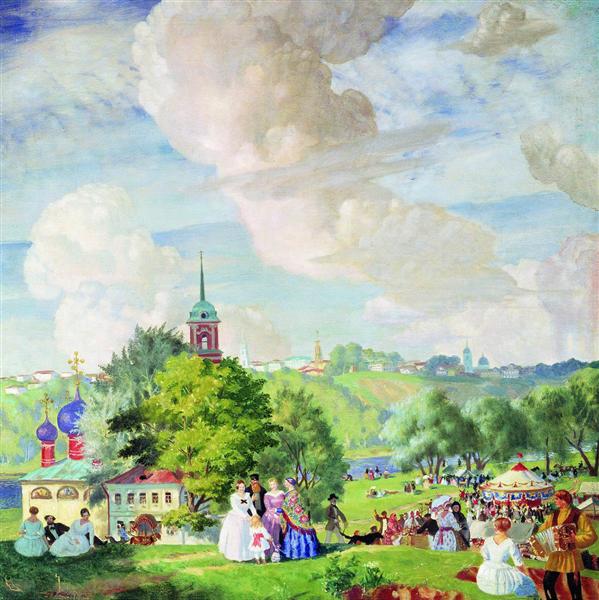 Summer holiday, 1922 - Борис Кустодієв