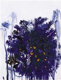 Moreton Bay Fig and Palm Trees - Brett Whiteley