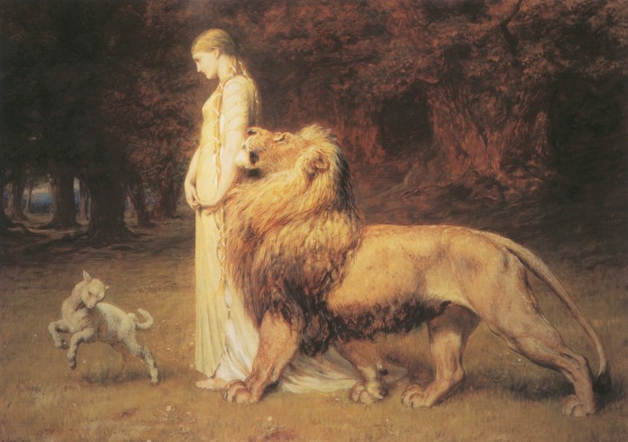 Una and Lion - Briton Rivière