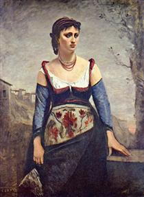 Agostina - Jean-Baptiste Camille Corot