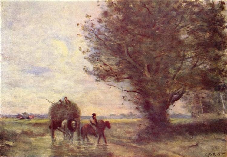 Hay, 1870 - Каміль Коро