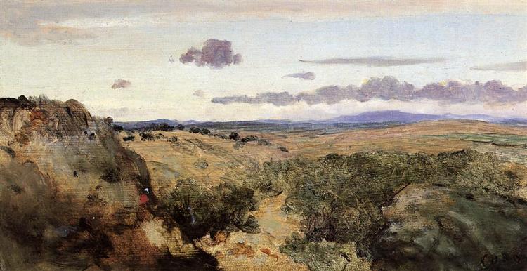 Mountainous Landscape, c.1855 - c.1860 - Jean-Baptiste Camille Corot
