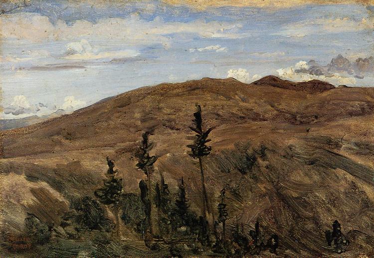 Горы в Оверни, c.1841 - c.1842 - Камиль Коро