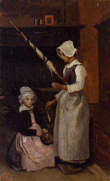 Mur Peasants, c.1870 - Camille Corot