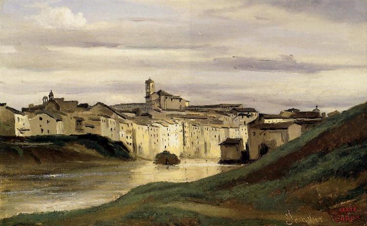 The goatherd of Genzano, 1843 - Каміль Коро
