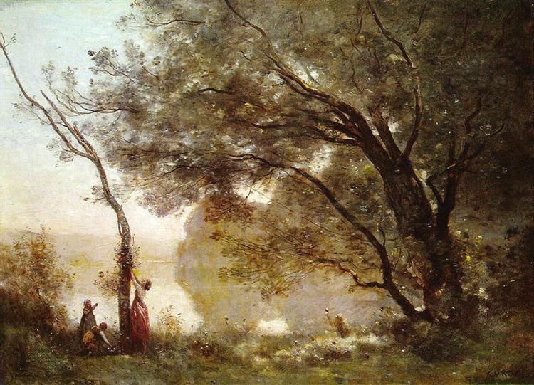 Воспоминания о Мортфонтене, c.1864 - Камиль Коро