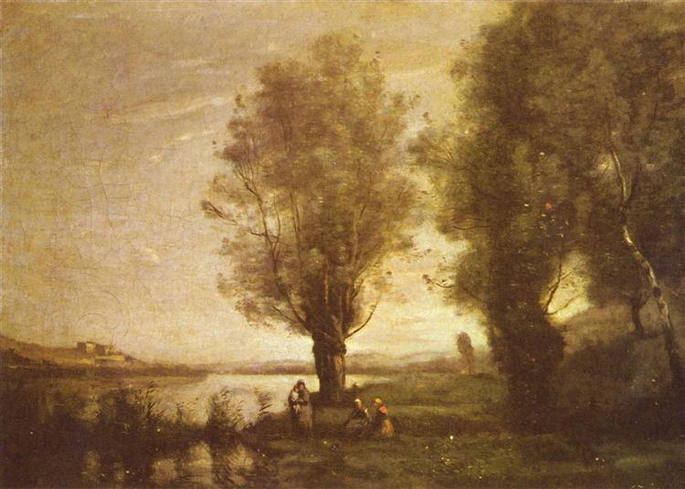 Rest in the Water Meadows, 1865 - 1870 - Camille Corot