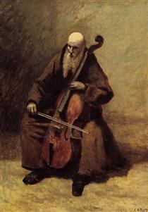 The Monk - Jean-Baptiste Camille Corot